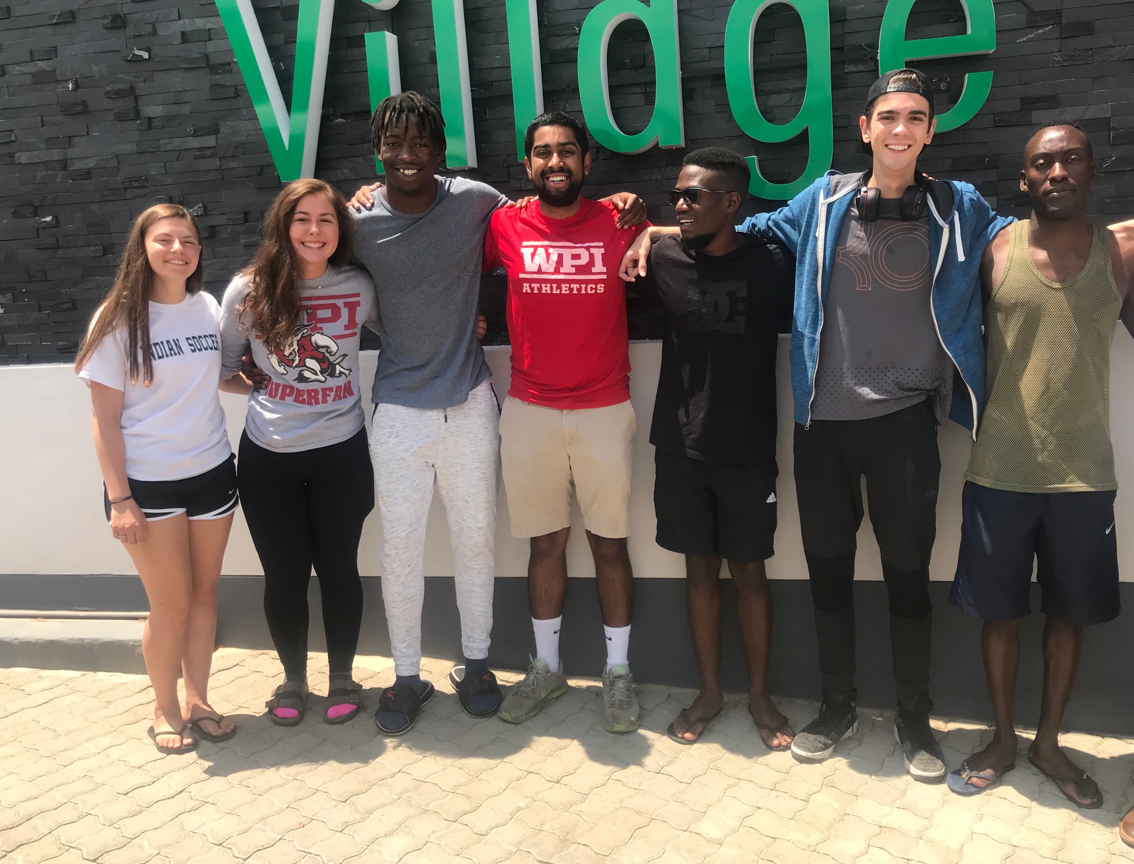 Photo of visiting friends in Namibia